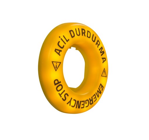 Accessory 24V AC/DC Constant Blinking (EMERGENCY-ACİL DURDURMA) Marked Legend Plate with LED